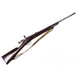 A single barrel 16 bore bolt action rifle, of continental manufacture model 1866/74, serial number 4