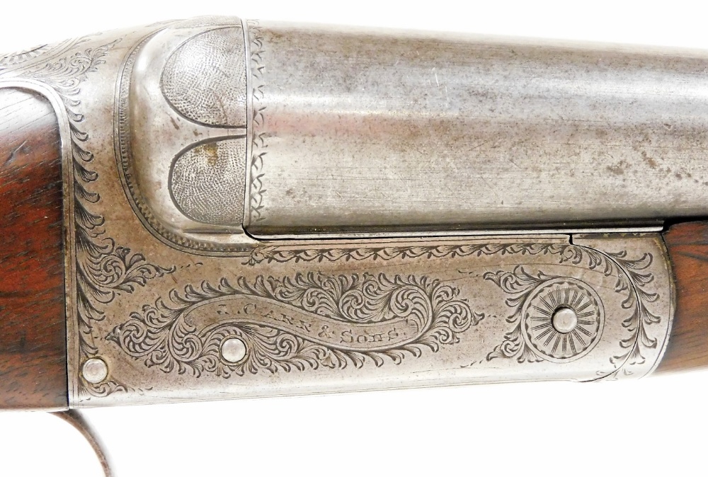 A J Carr and Son's of Birmingham double barrel 12 bore side by side shotgun, serial number 24182. N - Bild 3 aus 9