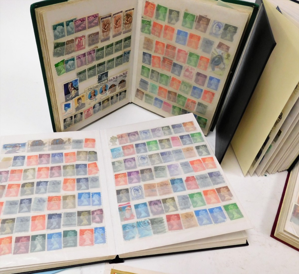 A group of world used stamps, enclosed in five Stanley Gibbons books, to include many from the Briti - Image 2 of 4