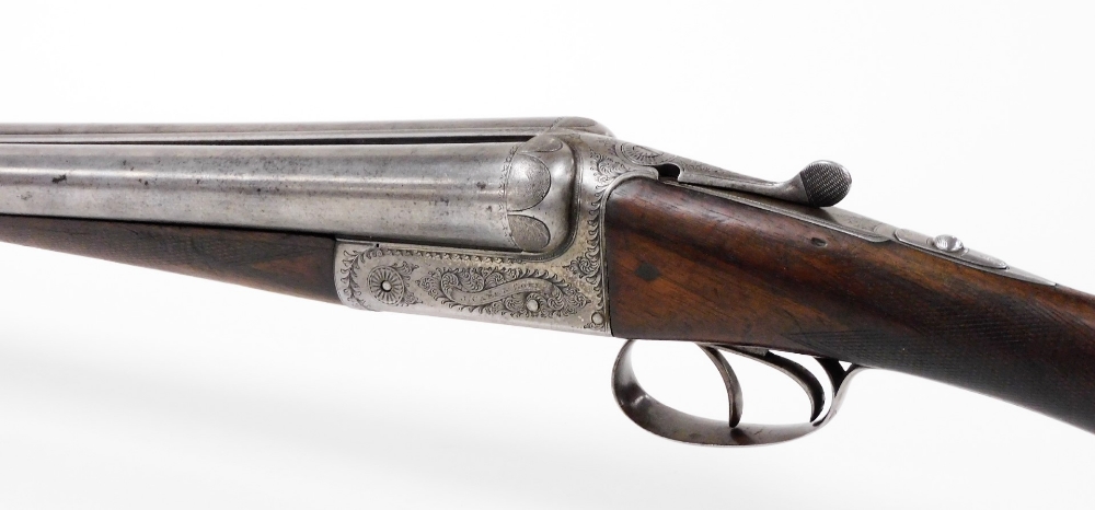 A J Carr and Son's of Birmingham double barrel 12 bore side by side shotgun, serial number 24182. N - Bild 2 aus 9