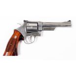 A deactivated Smith & Wesson .44" Magnum revolver, Ser. No. AUY5805, barrel length 6". Certificate