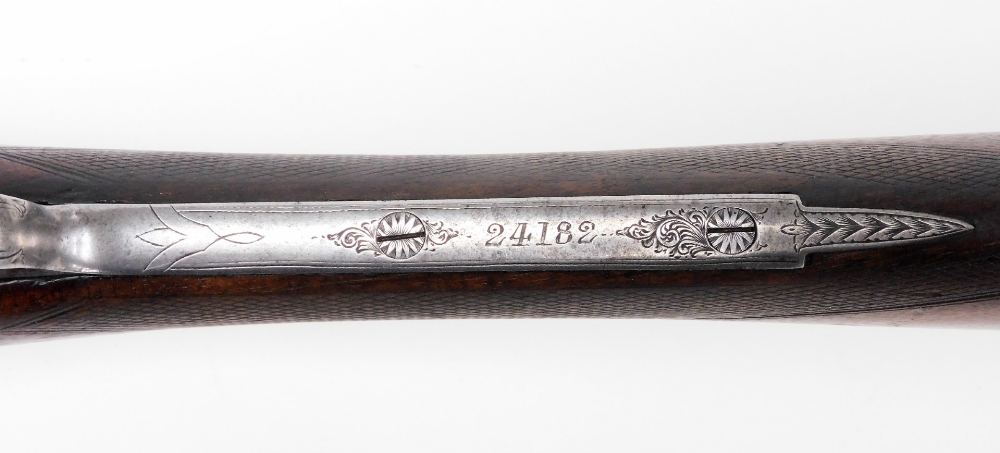 A J Carr and Son's of Birmingham double barrel 12 bore side by side shotgun, serial number 24182. N - Bild 5 aus 9