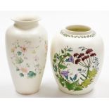 Two Poole pottery vases, to include one with blue bell design, signed G Breeze, and another t