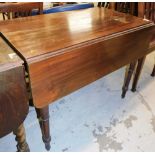 A 19thC mahogany drop leaf table.