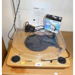 An Ion USB turntable, and a Envivo cassette converter. (2)