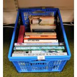 A group of horse racing, hunting and other related books. (1 box)