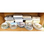 A group of Wedgwood Bradford Exchange and other collectors plates, some boxed. (1 bay)