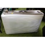 An aluminium travel case.