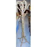 A cane Bentwood coat stand.