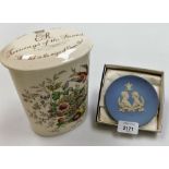 Two items of commemorative wares, to include a Royal Doulton Hampshire pattern ER June 1953 Twining'