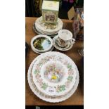 Royal Doulton, Bramley Hedge and other wares, to include four collectors plates of the seasons, hunt