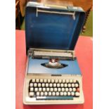 An Imperial portable typewriter.