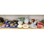 Various ceramics and effects, large jugs, mugs, plates, floral displays, a limited edition Boyle's s