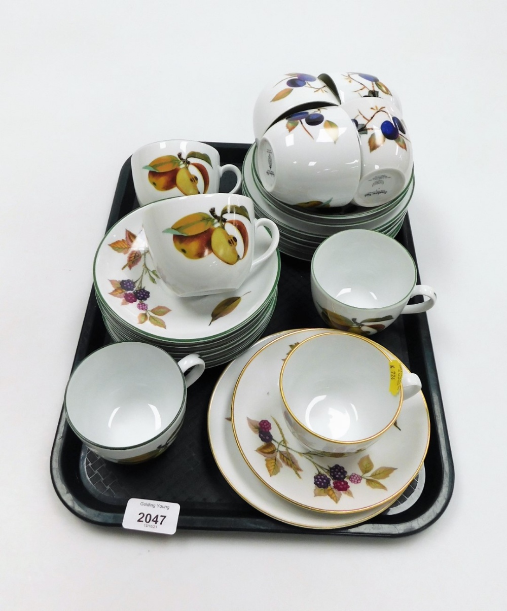 A quantity of Royal Worcester Evesham Vale part tea wares.