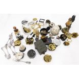 Miscellaneous items, to include clock movements, ornaments, etc.