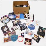 A quantity of rock and pop CD's, tour programmes, autobiographies, signed tickets, etc., to