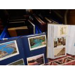 A group of various modern postcard albums, to include local interest Peterborough, Stamford, and Lin