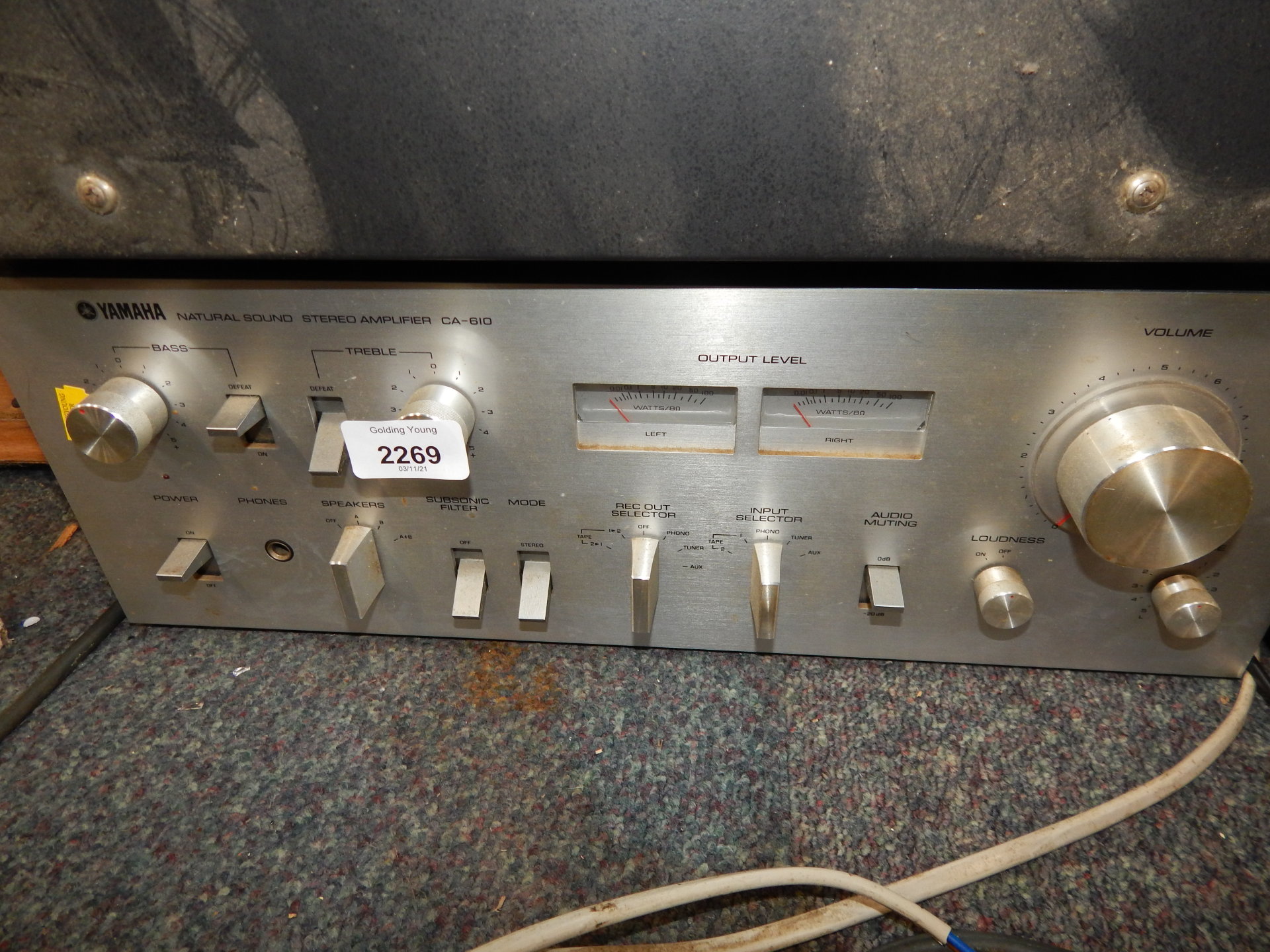 A Yamaha Natural Sounds stereo amplifier CA-610.