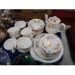 A Colclough china Avon pattern part tea service, comprising teapot, cups and saucers, sugar bowl, ca