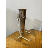 A 1920s Christofle silver plated car posy holder,