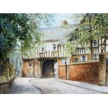 Albert Henry Findley (1880- 1975). A View of Castle House Leicester, watercolour, signed, 21.5cm x 2