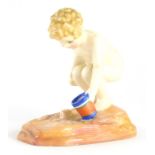 A Royal Doulton figure, Love, A Little Boy, Almost Naked, Wanton Blind, Cruel Now and Then As Kind,
