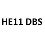 HE11 DBS - A cherished private vehicle registration plate, currently held on a V750 Certificate of E