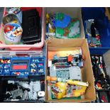 Assorted Lego, Lego castle build, number 6081, and various Lego loose pieces, all contained in vario