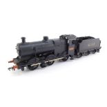 A kit built OO gauge LMS Fowler Class 4F locomotive, LMS black livery, 0-6-0, 4185.