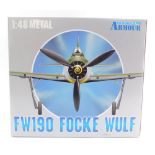 A Franklin Mint Collection Armour Luftwaffe FW190 Focke-Wulf, "World War II Aces", scale 1:48.