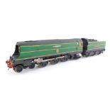 A kit built OO gauge Battle of Britain Class locomotive 'Lord Dowding', Southern livery, 4-6-2, 21C1