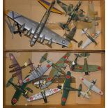 A group of aeroplane models, kit built and painted. (14)