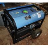 A Power Craft 2800 LR petrol generator in blue.