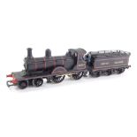 A kit built 00 gauge Johnson Class D41 locomotive, BR lined black livery, 4-4-0, 62242.