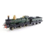 A kit built OO gauge GWR Class 645 locomotive, GWR green livery, 645, 0-6-0 boxed.