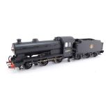 A kit built OO gauge Class J38 locomotive, BR black livery, early crest, 0-6-0, 65919.