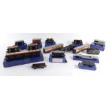 Hornby Dublo three rail, including 2-6-4 tank locomotive, 80054, BR lined black livery, brake van, r