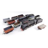 Two railway OO gauge locomotives and various wagons, comprising The Royal Scot 46100, in black liver