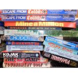 Various board games, to include Take Part In The Great Milk Race, The Six Million Dollar Man, Formul