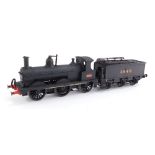 A kit built OO gauge Class 21 locomotive, LMS black livery, 0-6-0, 3649.