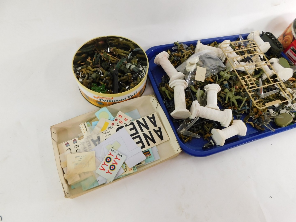 A group of painted plastic army figures. (3 tins) - Image 3 of 3