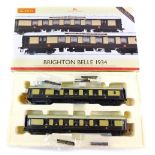 A Hornby 00 gauge 1934 Brighton Belle train pack, including Pullman Driving Brake 3rd No.89 and Driv