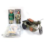 An Action Man Australian Outback figure, together with a Parachute Regiment figure, German Third Rei