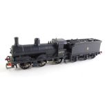 A kit built OO gauge Raven Class B16 locomotive, BR black livery, early emblem, 4-6-0, 61442.