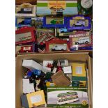 Collectors cars and vans, Days Gone and other models, some boxed. (2 boxes)