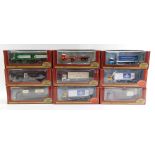 Nine Exclusive First Editions scale die cast models, from the Commercial Series, comprising BRS 2400