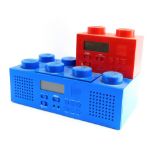 A Lego radio alarm clock.