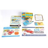 A Corgi toys musical Walls Ice Cream van, with information booklet and Corgi Toys model pin badge, b