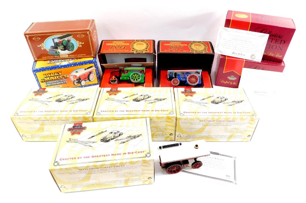 Matchbox die cast, to include Models of Yesteryear 1905, Y19 Fowler Showman's engine 'Norah', Fred D