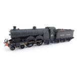 A kit built OO gauge Ivatt Class C1 Atlantic locomotive, BR black livery, 4-4-2, E2877.